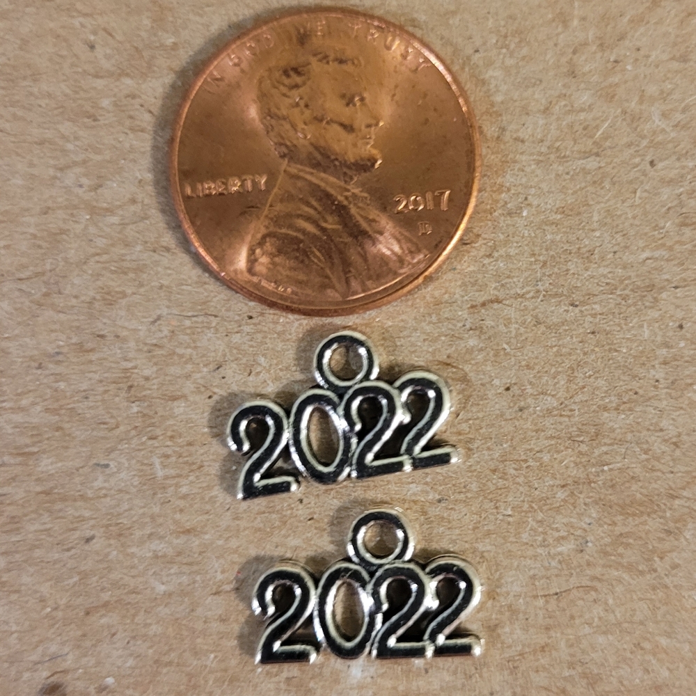 $4 or 5/$20  2022 Silver Charms For Jewelry, Tassel, Christmas, Earrings